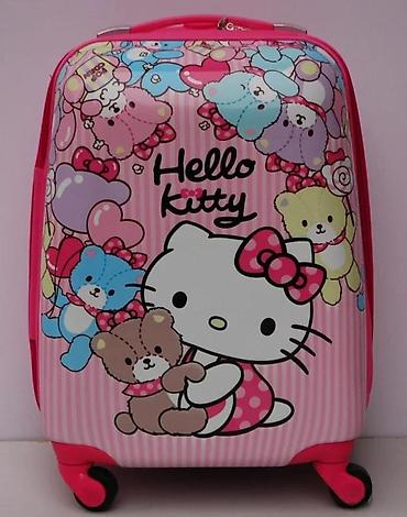 Rančevi, torbe i koferi: Hello Kitty set kofera i rančića za decu - Set od 3 dela: veliki — 12