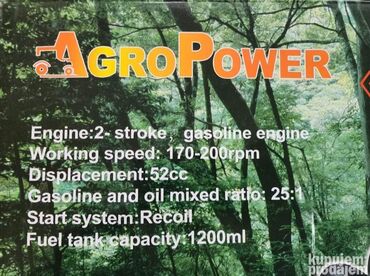 Ostali alati i mašine: Prodajem nov i kvalitetan benzinski bušač rupa. Snaga: 52 CC Model — 6