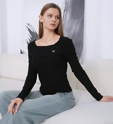 Лонгсливы: Лонгслив, цвет - Белый, Китай, S — 13