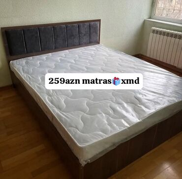 белая мебель в спальне: Yeni, İkinəfərlik çarpayı, Bazasız, Matras ilə, Siyirməsiz