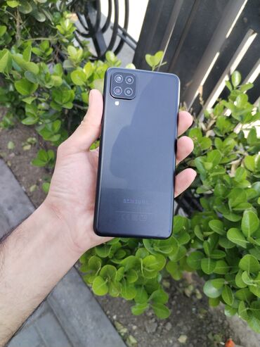 Samsung: Samsung Galaxy A12, 128 GB, rəng - Qara, Düyməli, Barmaq izi, Face ID