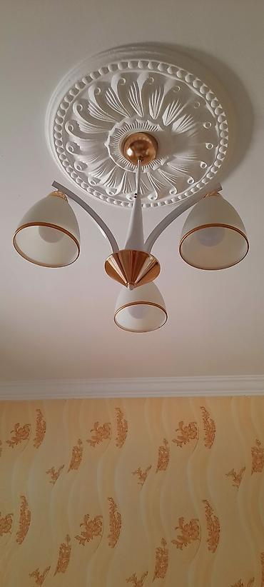 gizli işıq tavan: Çılçıraq, 3 lampa, Metal — 1