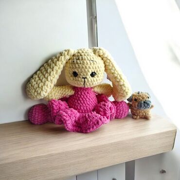 eilik robot цена бишкек: Вязаные игрушки крючком: зайка и щенок - Милый плюшевый зайчик с