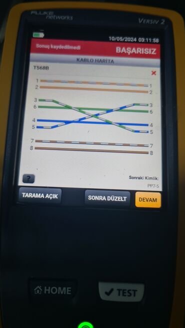Multimetrlər və testerlər: FLUKE Networks ilə strukturlaşdırılmış kabel sistemlərinin testi və — 9