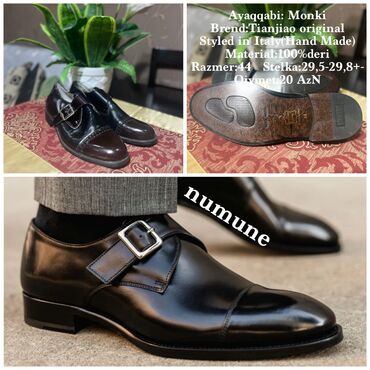 Boşqablar: Ayaqqabi: Monki Brend:Tianjiao original Styled in Italy(Hand Made)
