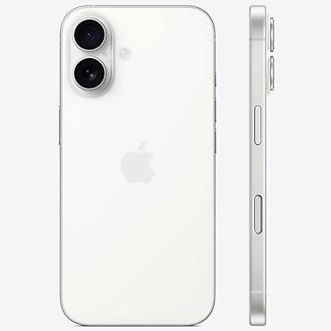 iphone cable: IPhone 16, Б/у, 128 ГБ, Белый, Чехол, 89 % — 1