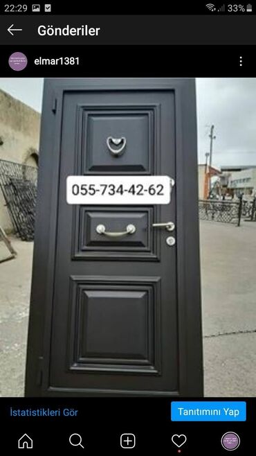 Giriş qapıları: Yeni Giriş qapısı Zamok və çərçivə ilə, Zəmanətli, Pulsuz quraşdırma, Ünvandan götürmə, Pulsuz çatdırılma, Ödənişli çatdırılma — 25