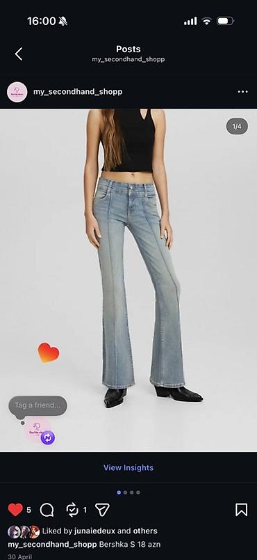 Cinslər: Cinslər, Bershka, S, rəng - Mavi — 1