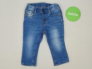 dresy relab: Spodnie jeansowe, H&M, 6-9 miesięcy, stan - Idealny — 2