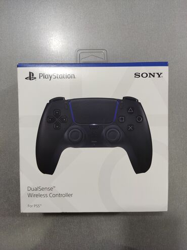 oyun konsoli: Playstation 5 üçün qara ( black ) coystik ( dualsense ). Tam yeni