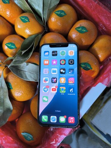 телефон apple: IPhone 12 Pro, Колдонулган, 256 ГБ, Black Titanium, 80 %