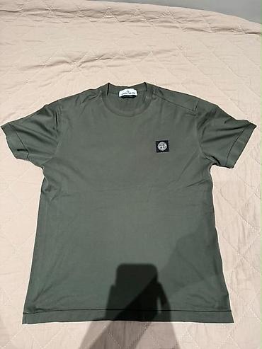 надпись на футболке: Футболка Stone Island - Модель: базовая футболка с коротким рукавом и — 1