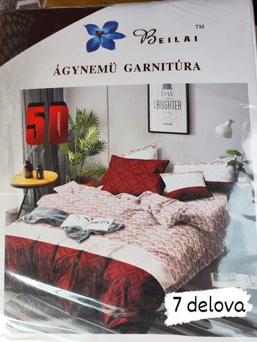 Posteljina: Posteljine pamuk Set sadrzi 7 delova: Cena: 3200 din Jorganska navlaka — 14