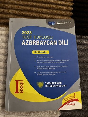 9 cu sinif informatika metodik vesait: Məhsul: “2023 Test Toplusu – Azərbaycan dili” (DİM), I hissə
