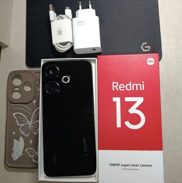 телефон ми 2: Redmi, Redmi 13, 256 ГБ, цвет - Черный, 2 SIM
