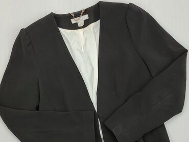 Blazer, jacket, L (EU 40), stan - Dobry, wzór - Jednolity kolor, kolor - Czarny, H&M