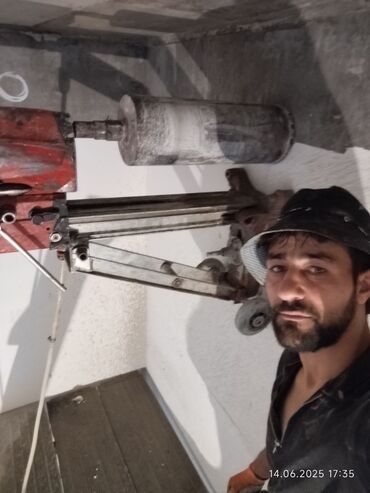 Beton işləri: Səssiz tozsuz səliqəli kəsim. Beton katlavan monolit kubik — 30