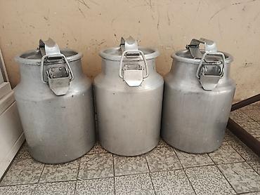 sud separatoru: Alüminium süd bidonları – 3 ədəd - Material: qalın divarlı alüminium — 4