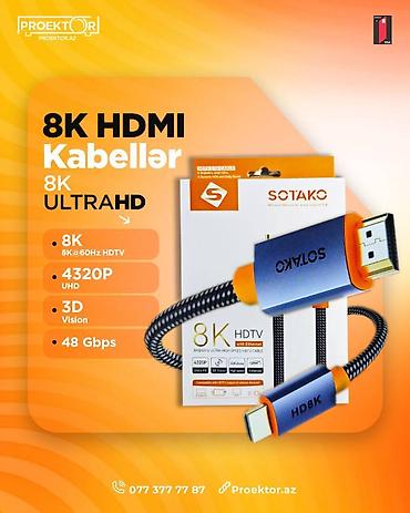 адаптер: 8K HDMI kabellər

1.5 metr - 10 azn
3 metr- 15 azn
5 metr- 20 azn — 1