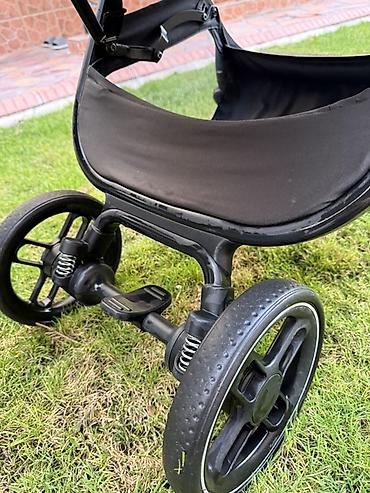 Коляски: Коляска, цвет - Серебристый, Б/у — 7