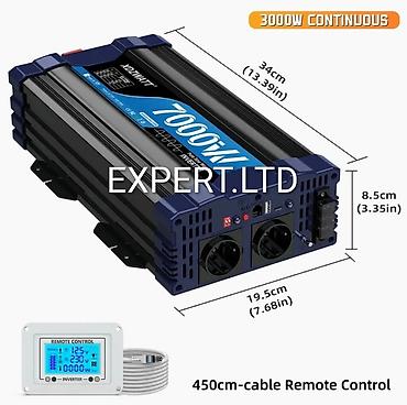 ucuz maşınar: Yeni Inverter, >5000 Vt, 12 - 220 volt, Ünvandan götürmə, Ödənişli çatdırılma, Rayonlara çatdırılma — 5