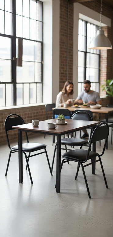 Masa və oturacaq dəstləri: Mətbəx üçün, Açılmayan, Dördbucaq masa, 4 stul — 2