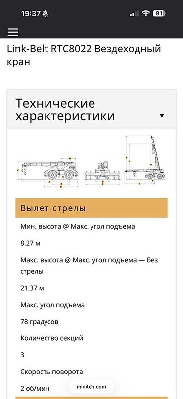 Автокраны: Автокран, 2001 г., 22 м — 15