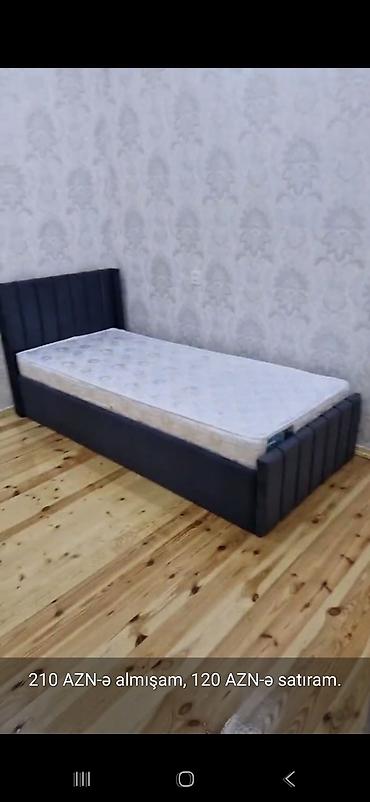 Çarpayılar: Tək nəfərlik çarpayı və döşək dəsti. - Ölçü: tək çarpayı (single). - — 1