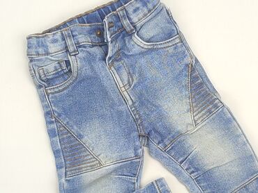 czarne jeansy straight: Denim pants, So cute, 9-12 months, condition - Good