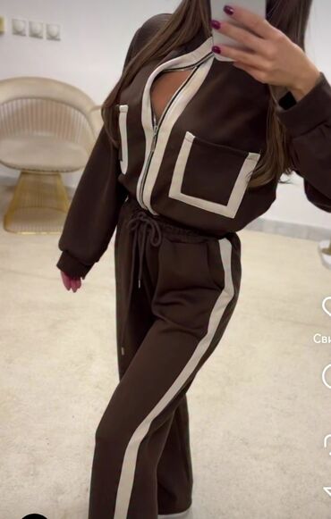 Gornji i donji deo: One size, Prugasti, bоја - Braon — 7