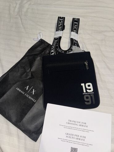 Другая мужская одежда: Барсетка ARMANI EXCHANGE 
Продаю за 4к, покупала за 6к