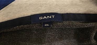 толстовк: Мужская толстовка, 2XL, Gant, Б/у, цвет - Серый, Самовывоз — 3