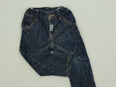 legginsy imitujące jeans: Spodnie jeansowe, 6-9 m, stan - Bardzo dobry