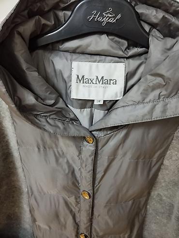 uzun kofta: Max Mara qadın üst geyimi – kombinə materiallı kapüşonlu plaş/palto - — 7