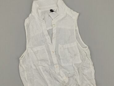 hiszpanki bluzki białe: Shirt, H&M, S (EU 36), condition - Very good