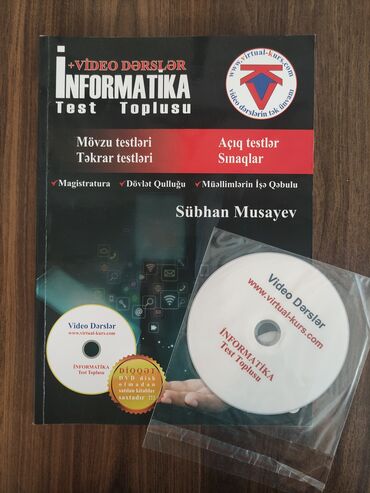 Kitablar, jurnallar, CD, DVD: Informatika Video Dərslər DVD + Test Toplusu Subhan Musayevin Virtual