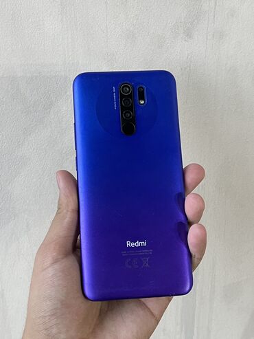 редим 10: Xiaomi, Redmi 9, Б/у, 64 ГБ, цвет - Синий, 1 SIM, 2 SIM