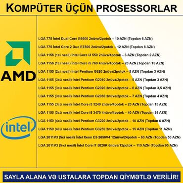 Prosessorlar: Prosessor Intel Core i5 Kompüter üçün Prosessorlar, İşlənmiş — 2