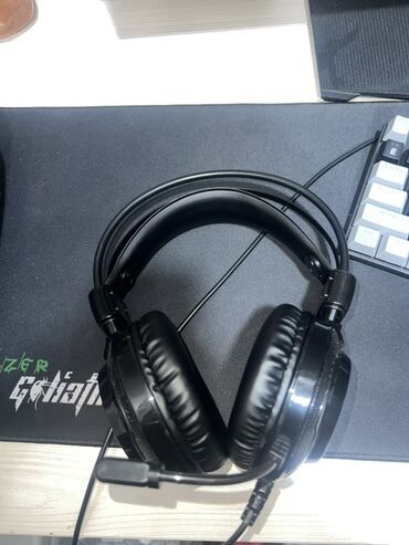 микрофон для игр: Проводные игровые наушники hoco. -RGB подсветка - Форм‑фактор