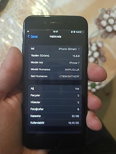 galaxy a57 5g: IPhone 7, 32 GB, Qara, Barmaq izi — 1