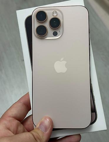 IPhone 16 Pro, 256 GB, Desert Titanium, Zəmanət, Simsiz şarj, Face ID lalafo.az -da IPhone 16 Pro, 256 GB, Desert Titanium, Zəmanət, Simsiz şarj, Face ID