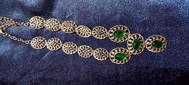 Ogrlice: Ručno rađene ogrlice – razni modeli - Set od zlatno‑braon perli — 40