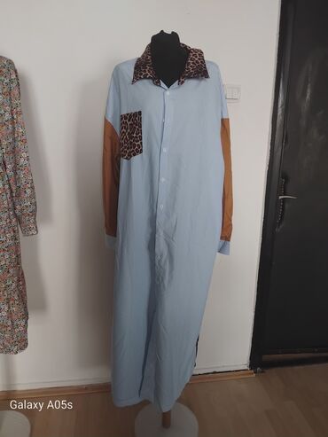 slip haljina: Sab 4XL (EU 48), color - Multicolored, Oversize, Long sleeves