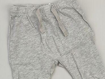 szare legginsy: Spodnie dresowe, H&M, 6-9 m, stan - Dobry