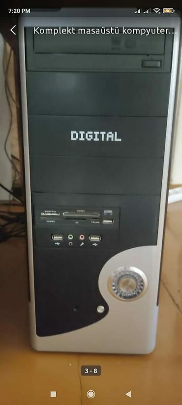 komputer dəsti: Komplekt masaüstü kompyuter satılır. Monitor: Acer 19 dyum 75 hz Keys — 2