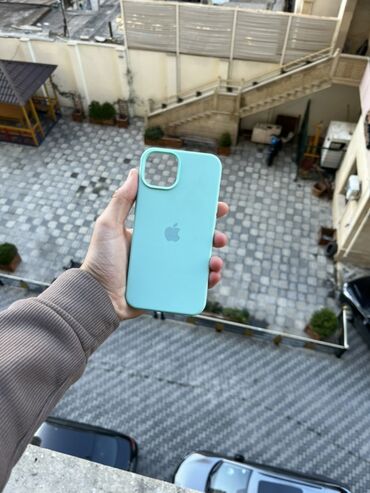 Qoruyucu plyonka və şüşələr: Məhsul: Apple iPhone üçün silikon qoruyucu örtük - Rəng: Açıq firuzə — 8