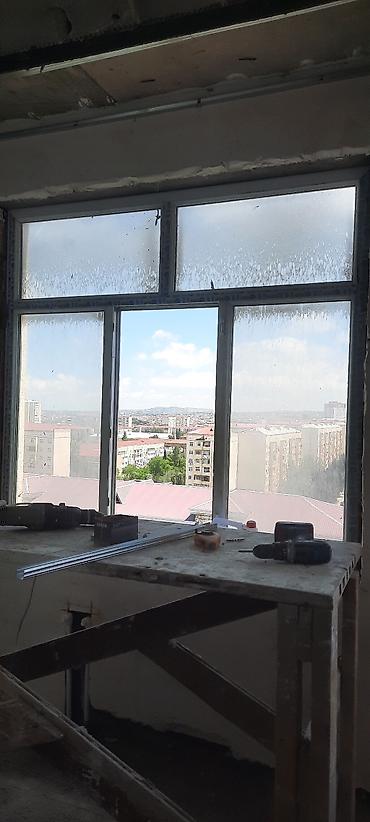 qapi ve pencere: İşlənmiş İkiqat şüşə paketi Plastik pəncərə, Еni: 175 sm, Uzunluğu: 173 sm — 1