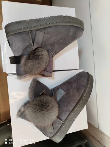 ugg sandale sa krznom: Ugg boots, color - Grey, 39