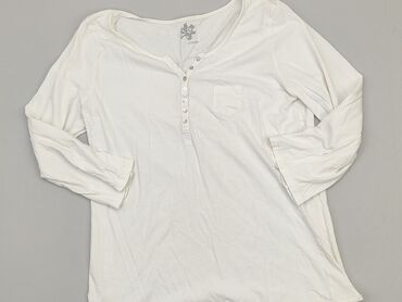 białe dopasowana bluzki z długim rękawem: Blouse, M (EU 38), condition - Good