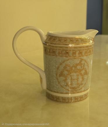 sam qabi: Porcelan süd/qaymaq qabı - Material: yüksək keyfiyyətli porcelan - — 1